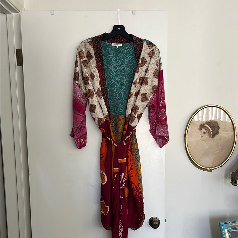 Multicolor Patchwork Duster - image 4